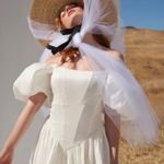 For Love & Lemons  Mia Puff Sleeve Mini Dress – Bridal White – NWT – Size XXS Photo 0