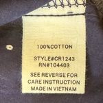 NIB MINE navy and white swiss dot embroidered tank top 100% cotton ruffle neck S Photo 6