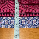 Pleione SHIFT DRESS Small Royal Blue/Pink/Yellow Print Capped Sleeve NWT Photo 9