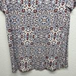 Caslon 100% Linen Floral Coastalgirl Beach Feminine Cottagecore Bohemian Top M Photo 6