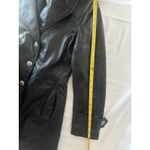 Marvin Richards Black Leather Coat Double Breasted Womens Small J. Percy For  Photo 8