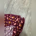 Free People  Floral A-Line Skirt - Burgundy and Yellow Photo 6