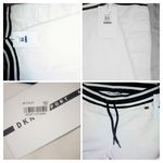 DKNY  White Joggers with Black Stripes Photo 1