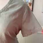 Anthropologie  Cloth & Stone Live Tie Waist Moss Green Mini Dress M Photo 4