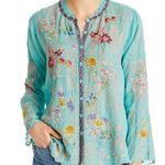 Johnny Was heavily embroidered “Albee” blouse NWT Photo 7