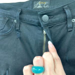 AGOLDE  Sophie‎ Skinny Jeans High Rise Distressed Moonstruck Wash Black Size 28 Photo 2