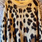 Bardot Slouch Knit Leopard/Cheetah Sweater Photo 4