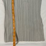 Madewell NWT Signature Shimmer Knit Cutaway Sweater Tank Silver Size S Ribbed Photo 6