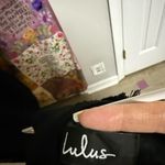 Lulu's Black Dress with Lace Accents​ Size L Photo 2