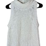 Moth Sleeveless White Turtleneck Sweater Size Large Photo 1