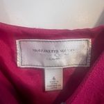 Anthropologie Moulinette Soeurs Sleeveless Magenta Ruffle Mini Dress Size 6 Silk Photo 2