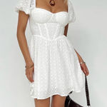 Princess Polly  Darso Mini Dress White US 8 Photo 0