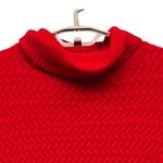 Lands' End  Cable Knit Turtleneck Sweater Red 2X Photo 2