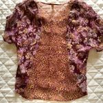 Xhilaration Sheer floral Blouse Photo 3