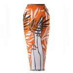 NWT AD European and American Split Bikini Sexy Soft Bikini Swimwear Rust S Orange Photo 3