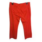 Cartonnier Anthropologie Charlie Crop Flare Pants Hot Orange Casual Mid Rise Orange Size 8 Photo 3