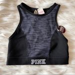 Victoria's Secret PINK Victoria’s Secret Black Grey Reversible Sports Bra Sz XS Photo 0
