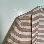 Loft  Open Lightweight Blazer Beige Cream Stripes Photo 5