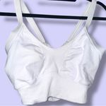NWOT FREE PEOPLE MOVEMENT — WHITE CRISS CROSS BACK SPORTS BRA CROP TOP — SIZE XL Photo 1