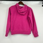 Life is Good  spell out bright pink zip up y2k hoodie pockets women's size small Photo 1
