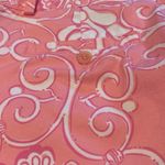 Lilly Pulitzer  Women's Vtg Pink Cropped Pants Roses & Butterflies Size 2 Photo 6