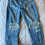 American Eagle AE Strigid Ripped Mom Jean Photo 1
