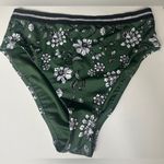 Sanctuary  CACTUS GREEN Floral Balinese High Waist Bikini Bottom XL Photo 2