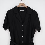 American Giant Women's Utility Dress Size XL Made In USA Black Photo 3