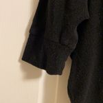 Chaser Black Terry Cloth Hooded Tie-Up Top Photo 3