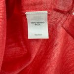J. Jill size XS merino‎ wool 3/4 sleeve light weight sweater top shirt tunic Red Photo 7