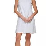 DKNY White Sleeveless A-Line Dress Photo 0
