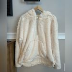 Free People Movement Off The Record Fur Jacket Beige White Size XS Photo 2
