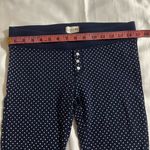J.Crew  Navy and White Polka Dot Pajama leggings pant Photo 2
