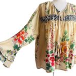 Johnny Was  Kofi tasselled silk blouse NWT Photo 3