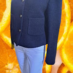 Massimo Dutti NWT  Wool Blend‎ Gold Button Blazer/Coat Small Photo 0