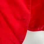 New York And Company  Coral Linen Belted Button Up Jacket Blazer Size 14 FLAWED Photo 2