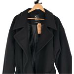 Disturbia Meltdown Oversized Coat with Brooch in Black size 16 NWT Missing Pin Photo 3