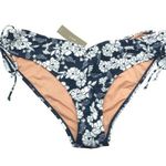 J.Crew Hipster Curved-Waist Cheeky Bikini Bottom Magnolia Floral Navy Blue XXL Photo 0