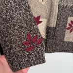 Northern Reflections Vintage  Zip Up Sweater Women’s Size Small Fall Leaves Photo 4