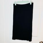 Cyrus Knit Faux Wrap Pencil Skirt Mini Black S Photo 1