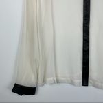 Robert Rodriguez NWT  Silk Leather Trim Button Down Photo 7