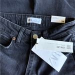 ZARA  Women’s High Rise Ankle Length Slim Distressed Black Jeans Size 2 NWT Photo 10