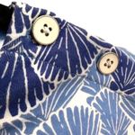 Talbots  Blue/Pink Coastal Allover Seashell Print 100% Cotton Sheath Dress Photo 4