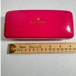 Kate Spade  New York Pink Orange Hard Shell Eyeglass Case with Eyes Design Photo 4