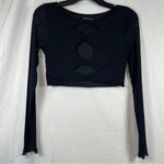 White Fox Boutique  Real Thing long sleeves crop SZ M Photo 1