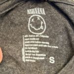 Nirvana  Smiley Face Tie Dye Logo Design Kurt Cobain Shirt Black Size Small EUC Photo 4