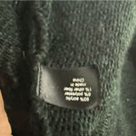 Lane Bryant Knit Sweater Women 22/24 Green Open Front Cardigan Crochet Detail Photo 3