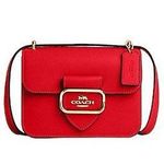 Coach NWT Morgan Square Crossbody Electric Red Crossgrain Leather CL416 Photo 0