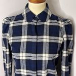 Tuckernuck  Blue Plaid Flannel Button-front Shirt‎ Photo 5