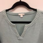 J.Jill  sweatshirt dress w/two front pockets, small ribbing, v-neck size med tall Photo 2